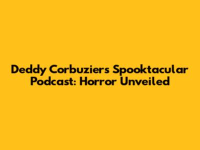 Deddy Corbuzier's Spooktacular Podcast: Horror Unveiled