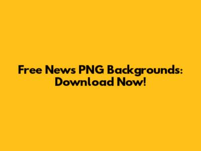 Free News PNG Backgrounds: Download Now!