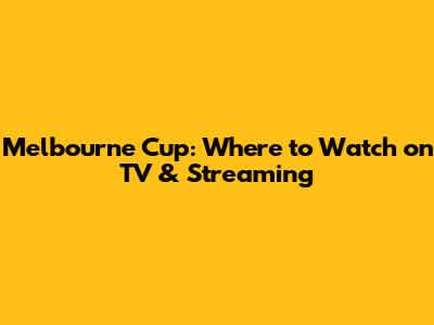 Melbourne Cup: Where to Watch on TV & Streaming