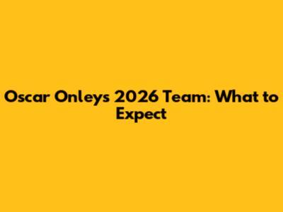 Oscar Onley's 2026 Team: What to Expect
