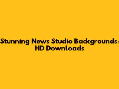 Stunning News Studio Backgrounds: HD Downloads